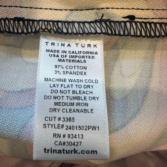 Trina Turk Multicolor High Waist Shorts - Picture 3 of 4